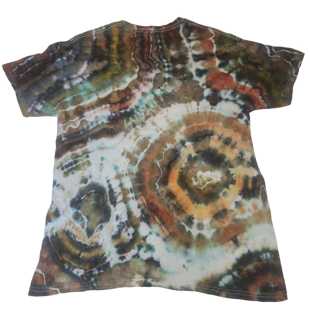 Hand-dyed tie-dye clothing and textile art
